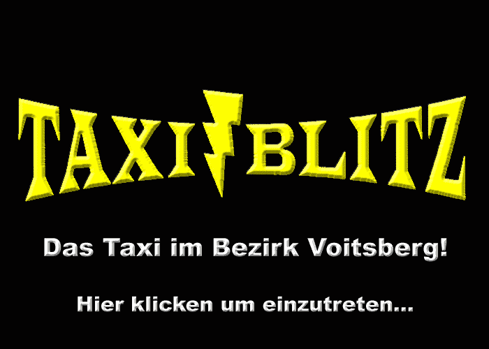 TAXI-BLITZ Das Taxi-Unternehmen im Bezirk Voitsberg Steiermark. Bitte klicken um einzutreten!